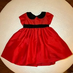 NWT Susanne Lively Girls RedTaffeta Dress Size 12mo Christmas Holiday pictures